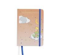 KIUB Little Prince Notebook - The Little Prince sitting on a cloud and thinking very hard about his planet - size 10 x 15 cm (A6) - quality