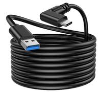 Kiuet 4M Link Cable Compatible with Meta/Oculus Quest 3/Quest 2/Pro/PICO4 Accessories VR Headset, High Speed Data Transfer Cord USB 3.0 Cable Type C Light for Gaming PC/Steam VR