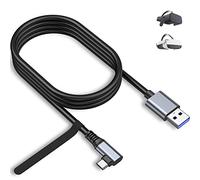 Kiuet 5M Link Cable Compatible with Meta/Oculus Quest 3/Quest 2/Pro/PICO4 Accessories VR Headset, High Speed Data Transfer Cord USB 3.0 Cable Type C Light for Gaming PC/Steam VR