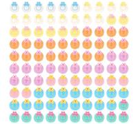 KIUEZIR 100PCS Small Hat-Shaped Hair Claw Clips - Colorful Mini Grip Clips for Braids & Updos, Non-Slip & Strong Hold, Cute Tiny Headwears for Women Daily Use & Party Hairstyles