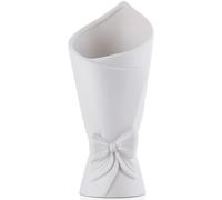 KIUGOP Frosted Porcelain Floral Handmade Vases, Frosted Ceramic Vases, Geometric Ceramic Flower Vase for Modern Home Decoration And High-End Wedding, Frosted Texture Bud Flower,White