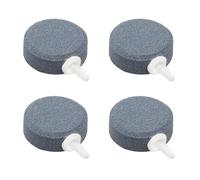 Kiuiom 4 PCS Fish Tank Oxygen Stone Disc Bubble,Aquarium Air Stone Disc Bubbler,Diffuser Bubble Release Tool,Round Oxygen Diffuser For Nano Air Pumps,For Air Pumps Fish Tanks Buckets Small Ponds,4CM