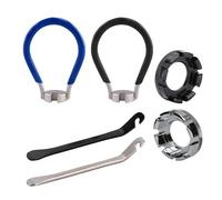 Kiuiom 6PCS Bicycle Spoke Wrench Tool,Spoke Wrench Tool - 6-in-1,Bicycle Wheel Truing Tools with Spokes Adjuster,Bike Forged Steel Rim Correct Tools,for Bike/Motorcycle