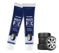 Kiuiom Black Tyre Repair,Tire Repair Glue Liquid,Tyre Repair Glue,2PCS 50ml,Puncture Repair Glue，Suitable for Sidewall Bonding or Air Leakage of Tires, Car, Bicycle, Motorcycle, Rubber