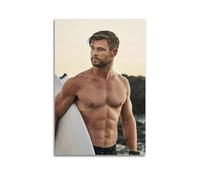 KIUYGPPJ Actor Chris Hemsworth Poster Poster Decorative Painting Canvas Wall Posters And Art Picture Print Modern Family Bedroom Decor Posters 08x12inch(20x30cm)