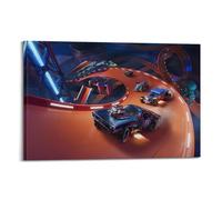 KIUYGPPJ Hot Wheels Unleashed Game Poster Poster Decorative Painting Canvas Wall Posters And Art Picture Print Modern Family Bedroom Decor Posters 08x12inch(20x30cm)