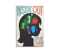 KIUYGPPJ Inside Out Movie Poster Poster Decorative Painting Canvas Wall Posters And Art Picture Print Modern Family Bedroom Decor Posters 08x12inch(20x30cm)