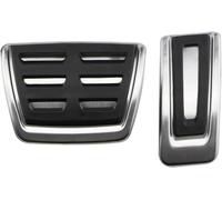 KIUYNHMSI Car Pedals Cover for VW T-roc T-cross Golf 8 MK8 2017-2024, Automotive Stainless Steel Clutch Gas Brake Pedals Protection Acessories(RHD),A/AT 2Pcs