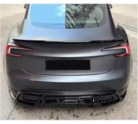 KIUYNHMSI Car Rear Spoiler for Tesla Model 3/Y 2020-2025, Rear Wing Rear Trunk Spoiler Lip Roof Wing Aprons Spats Splitter Rear Trunk Car Styling,A/Black Mature
