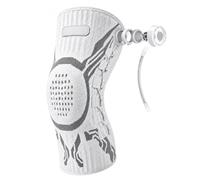 Kivermo KneeVora Knee Brace Original, Adjustable Dial & Patella Support (White, L, Right)