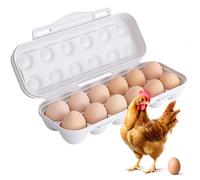 Kivinia 12 Girds Egg Holder Container, Egg Storage Container with Lid for Kitchen Fridge Travel Camping Picnic Outdoor, Portable Fridge Eggs Organizer Storage Tray Keep Eggs Fresh, Space-saving, Grey