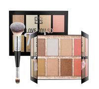 Kivinia 8 Colors Makeup Contour Palette Set, Waterproof Long Lasting Matte Face Contour Palette with Makeup Brush, Eyeshadow Concealer Blusher and Highlighter All in One Make Up Gift Set for Women