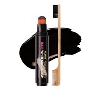 Kivinia Hair Colour Stick with Comb, Root Touch Up Hair Color Stick for Gray Coverage, Beard and Thinning Hairline, Safe Convenient Waterproof and Sweat-Proof, Easy Application - Brown