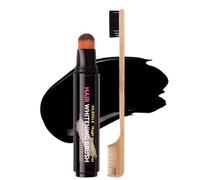 Kivinia Hair Colour Stick with Comb, Root Touch Up Hair Color Stick for Gray Coverage, Beard and Thinning Hairline, Safe Convenient Waterproof and Sweat-Proof, Easy Application - Black