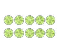 Kivivaka 10-Pack 32x7mm Mini Bubble Level for Precision Measuring, Fluorescent Yellow-Green, 10pcs