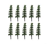 Kivivaka 100 Pack Model Railway Trees N Scale 5cm Mixed Greenery for Train Set Layouts Diorama Models Scenery