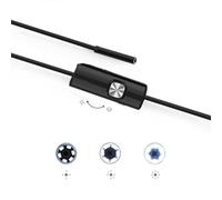 Kivivaka 1080P HD Inspection Mirror Camera with 6 LED Lights, 5.5mm Slim Waterproof for Android and PC, Black hard wire 5