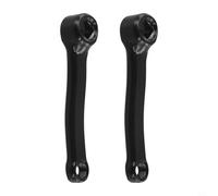 Kivivaka 127mm Iron Crank Arms for Indoor Exercise Bikes with Square Hole Pedal Mount, Compatible Left and Right Replacement, Black(left + right crank)