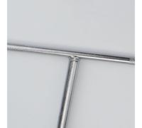 Kivivaka 14mm T Handle Socket Wrench Hex Key Spanner Silver Metal T-Bar Tool for Auto for Bike Home Workshop