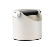 Kivivaka 15.5x13.5x13.5cm Matte for Black for espresso Knock Box Bin | SECURE COUNTERTOP GRIP Integrated Non-Slip Bottom Keeps Unit Anchored Even During Forceful Knocking Motions