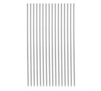 Kivivaka 16 Pack Clear Acrylic Plant Stakes 15.7 Inch, Sturdy Garden Supports for Orchids Tomatoes Flowers, Reusable Indoor Outdoor(16pcs)