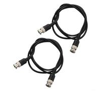 Kivivaka 2 Pack BNC to BNC Male Test Leads 1m, Q9 Coaxial Signal Source Cables for Oscilloscope, CCTV Camera & Video Security Systems