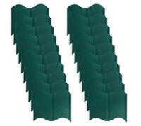 Kivivaka 20 Pack Flexible Garden Edging Border, PP Material Landscape Edge 314cm Interlocking Design Easy Install Sl lower Bed Lawn Border Multicolor Organized Outdoor Yard(green)