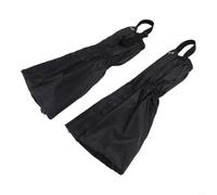 Kivivaka 200D Polyester Snow Gaiters 15.7 Inch High Protection(Black)