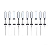 Kivivaka 28mm N Scale Platform Light Kit 10pcs for 3v 28mm N Scale Platform(Black)