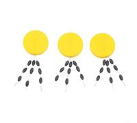 Kivivaka 3pcs Hooklink Sinker Clinga Set, TPE - Weights Hair Rig Carp Fishing, Black/Yellow Pin Down Putty Alternative(6mm)