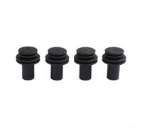 Kivivaka 4X RV Cover Protective Gutter Spout Sleeves, Rubber Drainage Guards for Camper Shed, Black