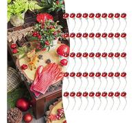 Kivivaka 50pcs 2cm for Mini Foam Toadstools for Red Fairy Garden Ornaments DIY Craft Decor