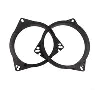Kivivaka 6.5 Inch Car Speaker Adapter Bracket ABS Plastic Spacer Ring for Door Mounting for toyota for nissan for lexus Black Finish Pair