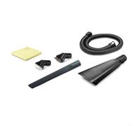 Kivivaka 6-Piece Car Interior Cleaning Set for Karcher Wet Dry Vacuum Cleaners, Includes 1.5m Extension Hose, Nozzles, Hard & Soft Brushes