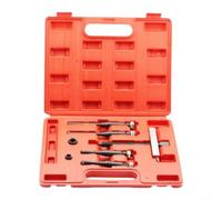Kivivaka 7PCS Carbon Steel Steering Wheel Puller Set, 38-85mm Inner Hole Extractor Tool Kit with Thrust Covers for Auto Repair Tasks