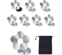 Kivivaka 8 Pack Stainless Steel Tablecloth Clips for Outdoor Non Slip Use, Heavy Duty Weights, Silver
