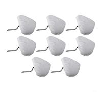 Kivivaka 8 Pack White Microfiber Mop Pads, Machine Washable Replacement Cloths for Vax Neo Most Triangle Cleaners, 10.6x8.3 Inch