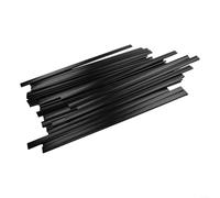 Kivivaka Above Ground Pool Liner Coping Strips 24 Inch, Black PE Flat Strip with Smooth Edges for Overlap Liners, Secure Fit, 45 Pack(B)