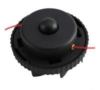 Kivivaka ABS Electric Elbow Grass Trimmer Replacement Head with Automatic Line Feed for Most Standard Trimmers, Black