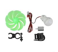 Kivivaka ABS Wind Turbine Motor Blade DIY Kit, Alternative Energy DC Generator 0-22V for Home Garden Renewable Projects