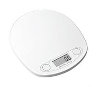 Kivivaka Accurate Electronic Kitchen Scale 5kg, Multi-Unit Gram Ounce ml Converter with Auto-Off, Compact Plastic Food Scale for Ingredients Grains Chemicals, White(3KG-gram scale)