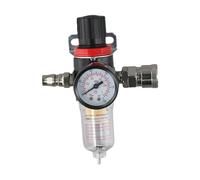 Kivivaka AFR-2000 1/4" Air Compressor Filter Regulator with Water Separator Trap and Gauge for Pneumatic Tools, 135PSI Max Pressure, 40 Micron Filtration, Black