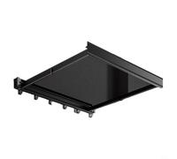 Kivivaka Aluminum Alloy Retractable Drying Net, Invisible Foldable Clothes Rack for Balcony Window Rail, Flat Lay Mesh Dryer Grey(black)