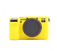 Kivivaka Anti-Slip Silicone Case for Sony A7CII A7CR Mirrorless Camera Shockproof Skin Matte Black Guard 13x7x8cm(Yellow)