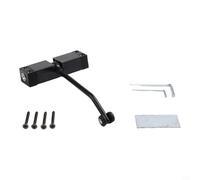 Kivivaka Automatic Hydraulic Door Closer Heavy Duty Stainless Steel Spring Hinge Quiet Operation for Indoor Outdoor Doors Security Black