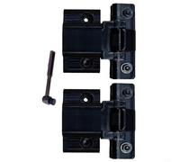 Kivivaka Black Dust Cover Hinges for Technics SL-1200 SL-1210 MK2 MK5 MK3D MK6 M5G, Metal Plastic Turntable Lid Repair Kit with Cleaning Brush