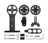 Kivivaka Carbon Fiber Bicycle Computer Mount Holder for Garmin, Lightweight Bike Handlebar Extension Bracket, Black(black)