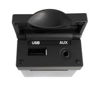 Kivivaka Center Console USB AUX Socket for Hyundai for Genesis Coupe 2010-2012, Audio Input for port Adapter 96120-2M100, Black ABS
