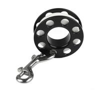 Kivivaka Compact Scuba Diving Finger Spool Reel 15M 30M 50M with 90mm Double Hook Snap Smooth Winding Mechanism for Divers(15m)