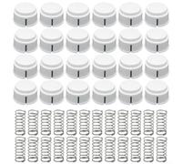 Kivivaka Cooler Lid Button and Spring Replacement, Compatible with 43582 43400 13054 Armor for Mini Models, Easy Install Plastic Metal Repair Parts(24 pcs)